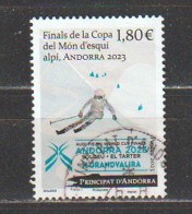2023. Championnat Du Monde De Ski Alpin En Andorre. Timbre Oblitéré, 1 ère Qualité - Used Stamps