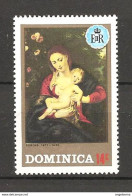 DOMINICA - 1975 RUBENS Madonna Con Bambino Nuovo** MNH - Madones