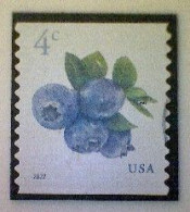 United States, Scott #5653, Used(o), 2022 Definitive, Blueberries, 4¢, Multicolored - Used Stamps