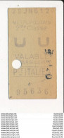 Ticket De Métro De Paris ( Métropolitain ) 2me Classe ( Station )  PCE ITALIE ( Place D'italie ) - Europa