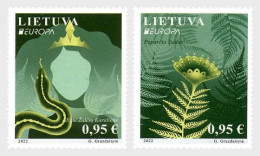 Lithuania Litauen Lituanie 2022 Europa Stories & Myths Set Of 2 Stamps MNH - 2022