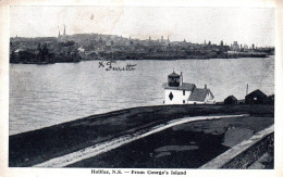 20631  HALIFAX  From  George's Island   ( 1921 )   NS  CANADA    ( 2 Scans) - Halifax
