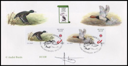 FDC° - Fuligules / Canards / Eenden / Enten - BUZIN - SIGNÉ/GETEKEND/UNTERSCHRIEBENES - Numéroté/Genummerd/Nummeriert - Brieven En Documenten