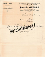 30 0098 NIMES GARD 1906 Produits Chimiques Brosseries Droguerie Joseph GUERRE Succ A. GREY Rue Aspic à FONTAS - Drogisterij & Parfum