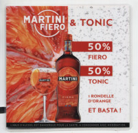 LA REUNION - Balise De Produit / Gondole MARTINI  50% Fiero 50% Tonic 1 Rondelle D'orange Et Basta - Posters