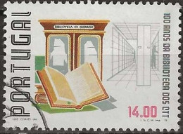 PORTUGAL 1978 Centenary Of Post Museum - 14e. - Books, Bookcase And Entrance To Postal Library (centenary) FU - Used Stamps