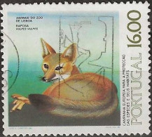 PORTUGAL 1980 Protection Of Species. Animals In Lisbon Zoo - 16e. - Red Fox FU - Gebraucht