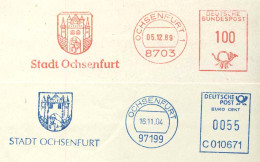 820  Boeuf: 2 Ema D'Allemagne, 1989/2004 -  Ox: 2 Meter Stamps From "Ochsenfurt", Germany. Bull Cow - Cows