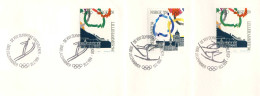 820  Ski Nordique, Jeux Olympiques D'hiver Lillehammer - 1994 Winter Olympics Nordic Skiing: 3 Pictorial Cancels, 3cover - Winter 1994: Lillehammer