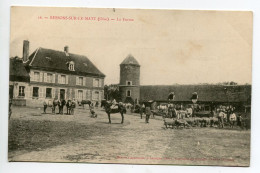 60 RESSONS Sur Le MATZ La Ferme Cour Paysans Moutons Et Chevaux Edit Capaumont No 16-   1914 écrite    D20 2019  - Ressons Sur Matz