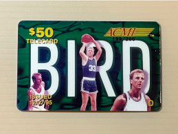 Mint USA UNITED STATES America ACMI Prepaid Telecard Phonecard, Larry Bird Series $50 Card (200EX), Set Of 1 Mint Card - Colecciones