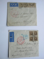 1934/36 , Flugpost - Zeppelin , 2 Briefe Nach Argentinia - Lettres & Documents