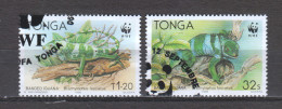 Tonga 1990 Mi 1140 +1143 WWF IGUANAS  - Used Stamps