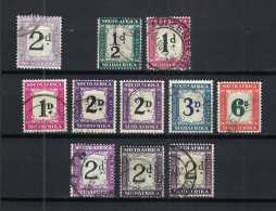 UNION SUD-AFRICAINE Taxe Ca. 1914-38: Lot D'obl. - Portomarken