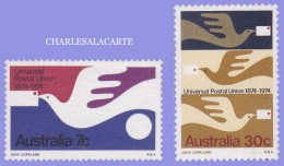 AUSTRALIA 1974  CENTENARY U.P.U.   S.G. 576-577  U.M. N.S.C. - Neufs