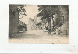 LA CAVALERIE 1029 L'AVEYRON ILLUSTRE CAMP DU LARZAC INTERIEUR DU VILLAGE (CACHET MILITAIRE CAMP DU .LARZAC AU VERSO ) - La Cavalerie