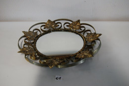 E1 Ancien Miroir En Métal - Style Baroque Français - Spiegels