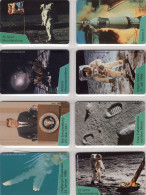 Mond-Raumfahrt 8TK O45A/B.455,521,577A/B,208A+C ** 120€ Eroberung Des Weltraum Kennedy Aldrin TC Space Telecards Germany - Raumfahrt