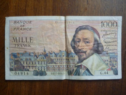 Billet De Banque En TBE - RICHELIEU 1000 FRANCS BANQUE DE FRANCE - 1 000 F 1953-1957 ''Richelieu''