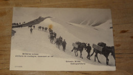 Militaires Suisses, Artillerie De Montagne Traversant Un Col ................ BB-17134 - Avers