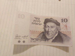 Israel-10 LIROT-MOSES MONTEFIORE-(1973)-(BLACK-NUMBER)-(337)-(0026867142)-VERY GOOD-bank Note - Israel