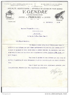 Correspondance 1920 : V. GENDRE, Constructeur Mécanicien à FRIBOURG (Suisse) - Zwitserland