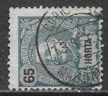 Horta – 1898 King Carlos 65 Réis Used Stamp MAGDALENA Cancel - Horta