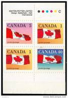 Canada (Scott No.1190a - Drapeau / Flag) (**) Carnet / Booklet (BK123) (1¢ X 1 - 5¢ X 2 - 40¢ X 1) - Ganze Markenheftchen