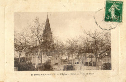 81 - Saint Paul Cap De Joux - L'Eglise - Hotel De Ville - Halle - Saint Paul Cap De Joux