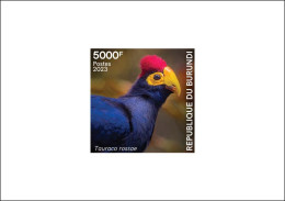 BURUNDI 2023 DELUXE PROOF - BIRDS OISEAUX - TURACO TAURACO TOURACO - MNH - Coucous, Touracos