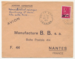 REUNION - Enveloppe Affr 25F CFA Bequet - Cad 974 Ste Anne Réunion - 20/9/1971 - Brieven En Documenten