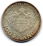 MONACO -- MONTE CARLO -- Pièce De 100 Francs Argent Prince Rainier III & Albert - 1982 - 1960-2001 Francos Nuevos