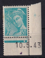 FRANCE 1943  - Coin Daté - MNH - YT 549 - 1940-1949