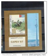 FOGLIETTO FRANCOBOLLI - STAMPS SHEET - CUBA - CABALLERO - HORSEMAN (CAVALIERE) 1987 - Hojas Y Bloques