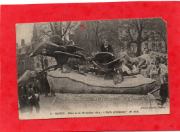 44 NANTES - Fêtes De La Mi-Carême 1914 -N°6  IDYLLE"PRINTANIERE (6e Prix) CPA 1918 état MOYEN Voir Scannes Recto Verso - Karneval - Fasching