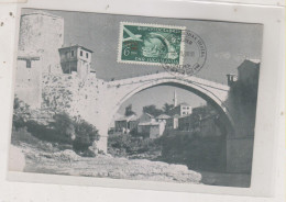 YUGOSLAVIA,1951 ZAGREB ZEFIZ Nice Maximum Card MOSTAR BRIDGE - Covers & Documents