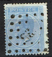 18A  Obl  LP 35  Beloeil  + 15 - 1865-1866 Perfil Izquierdo
