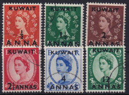 KUWAIT 1952 - Canceled - SG# 93, 95, 96, 97, 99, 101 - Koweït