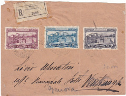 S. MARINO - BUSTA RACC. - VIAGGIATA PER GENOVA - 1927 - Lettres & Documents