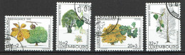 Luxembourg 1995 - YT 1330/1333 - Indigenous Trees, Les Arbres De Nos Régions - Usati
