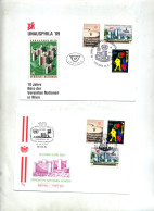 Lettre Cachet Wien 10 Ans De Bureau - Cartas & Documentos