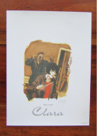 Ex Libris De CLara Tome 3 " La Disparue " Et Signé Par CHAUZY - Illustratoren A - C