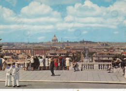 CARTOLINA  ROMA,LAZIO-PANORAMA DAL PINCIO-STORIA,MEMORIA,CULTURA,RELIGIONE,IMPERO ROMANO,BELLA ITALIA,NON VIAGGIATA - Mehransichten, Panoramakarten