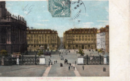 TORINO - PIAZZA CASTELLO E VIA ROMA - ANIMATA E MOVIMENTATA - CARTOLINA FP SPEDITA NEL 1906 - Castello Del Valentino