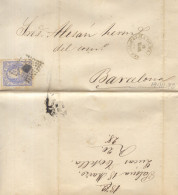 Año 1870 Edifil 107 Alegoria Carta Matasellos Rombo Palma De Mallorca Lucas Tortella - Briefe U. Dokumente
