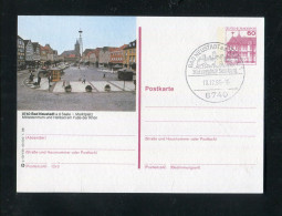 "BUNDESREPUBLIK DEUTSCHLAND" Bildpostkarte Mit Bildgleichem Stempel Ex "BAD NEUSTADT" (3863) - Cartes Postales Illustrées - Oblitérées