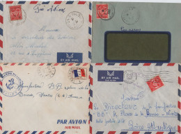 Senegal - Lot De 4 Lettres Avec Timbre FM - Covers & Documents