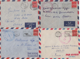 Senegal - Lot De 4 Lettres Avec Timbre FM - Covers & Documents