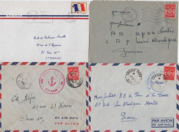 Senegal - Lot De 4 Lettres Avec Timbre FM - Covers & Documents