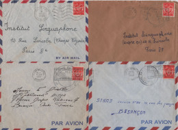 Senegal - Lot De 4 Lettres Avec Timbre FM - Covers & Documents